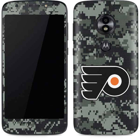 NHL Philadelphia Flyers Camo Moto E5 Play Skin